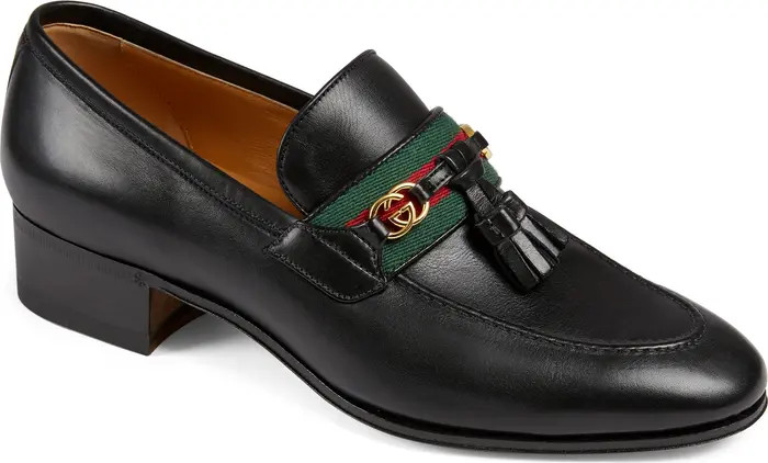 Gucci Paride Tassel Web Loafer | Nordstrom | Nordstrom