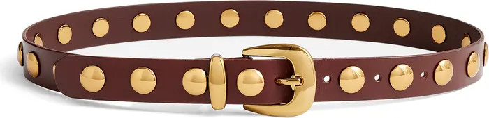 Studded Western Leather Belt | Nordstrom