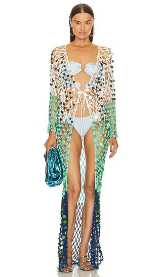 X Revolve Granito Dress in White Blue Ombre | Revolve Clothing (Global)