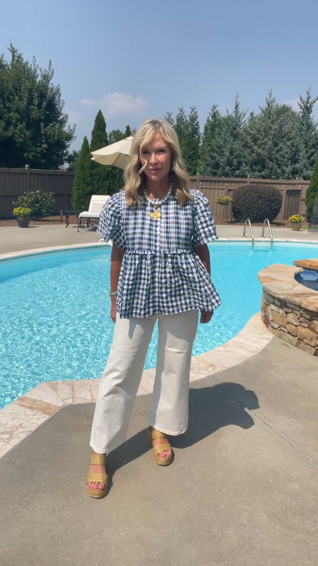 Love love this plaid and gingham blouse and white pants!!! Blouse is 50%off😊

#LTKdayinmylife #LTKgrwm