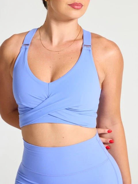 Candy Wrap Sports Bra - Oatmilk | Buffbunny
