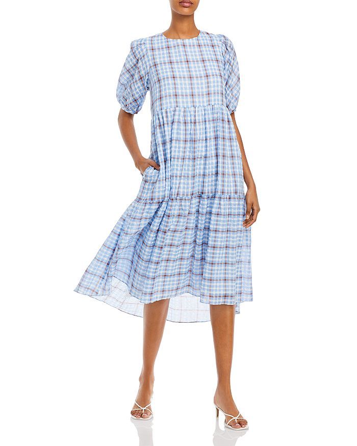 Check Print Midi Dress | Bloomingdale's (US)
