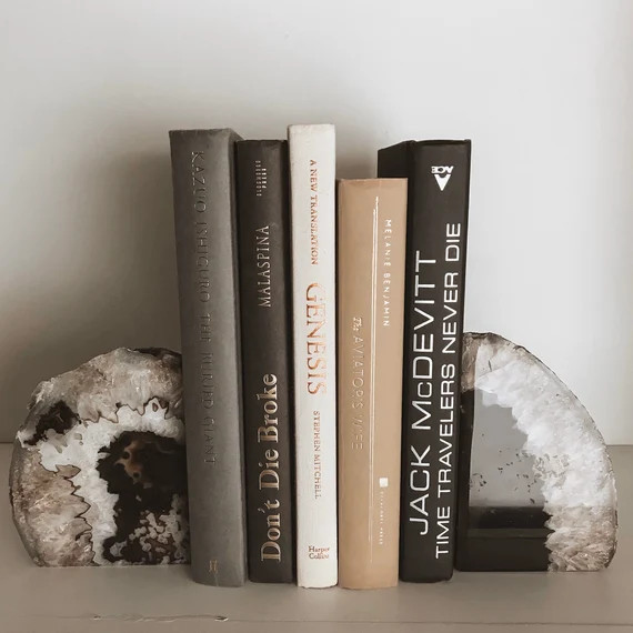 Bundle of black/ivory/tan/gold decorative books, books for staging, farmhouse books, vintage book... | Etsy (US)