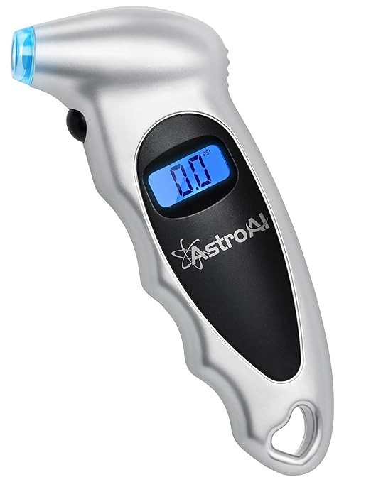 AstroAI Digital Tire Pressure Gauge 150 PSI 4 Settings for Car Truck Bicycle with Backlight LCD a... | Amazon (US)