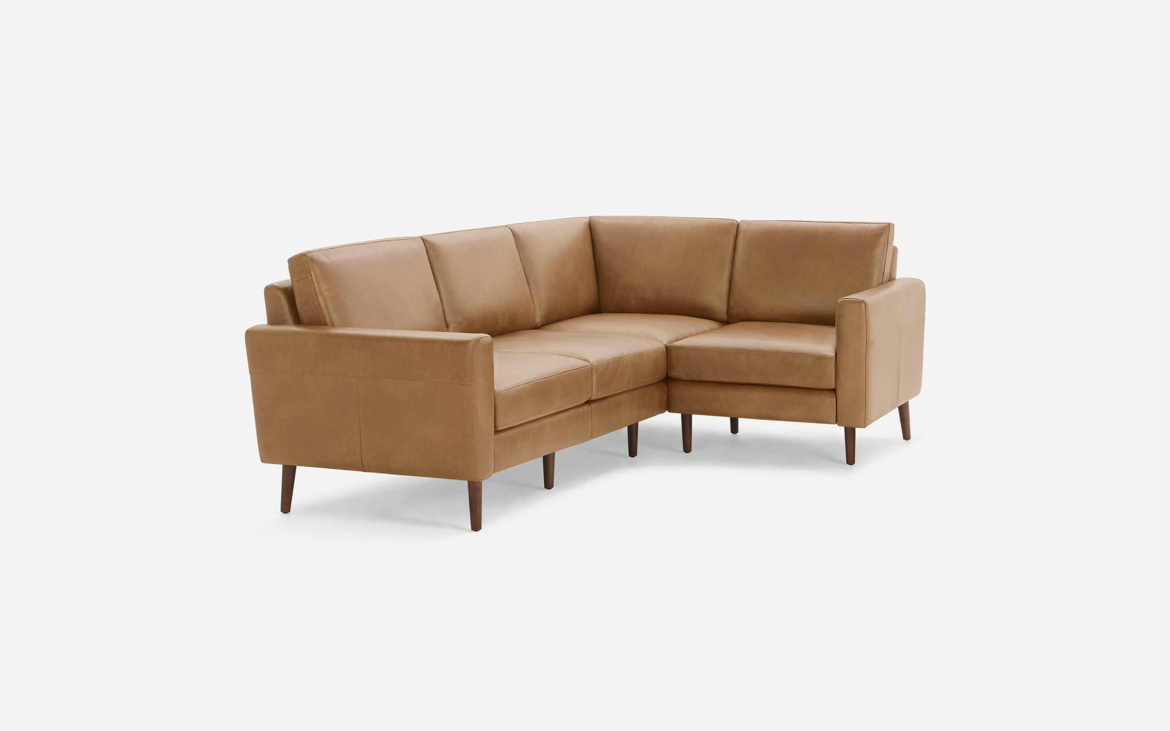 Nomad Leather 4-Seat Corner Sectional | Burrow | Burrow