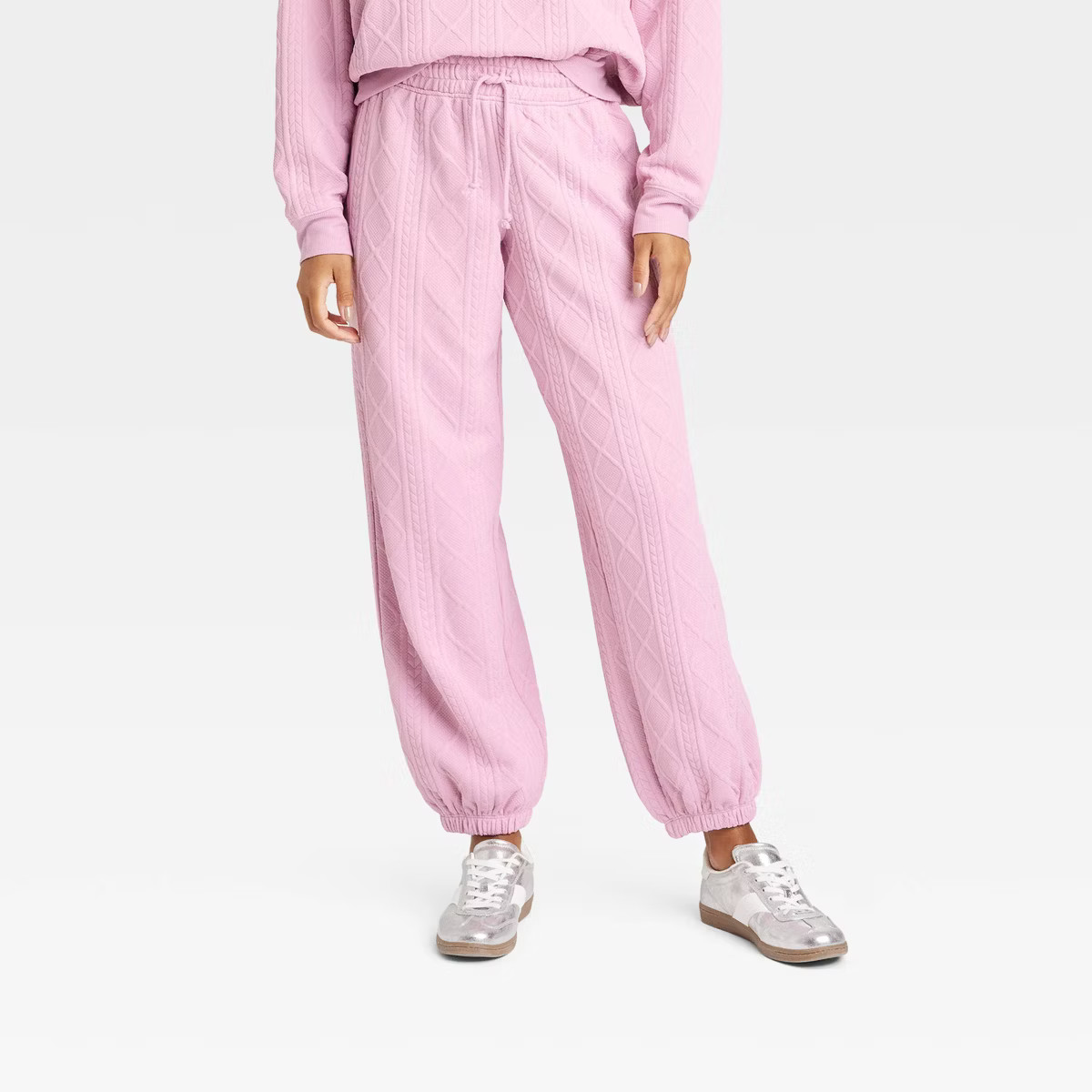 Women's Santa Baby Graphic Joggers - Pink | Target