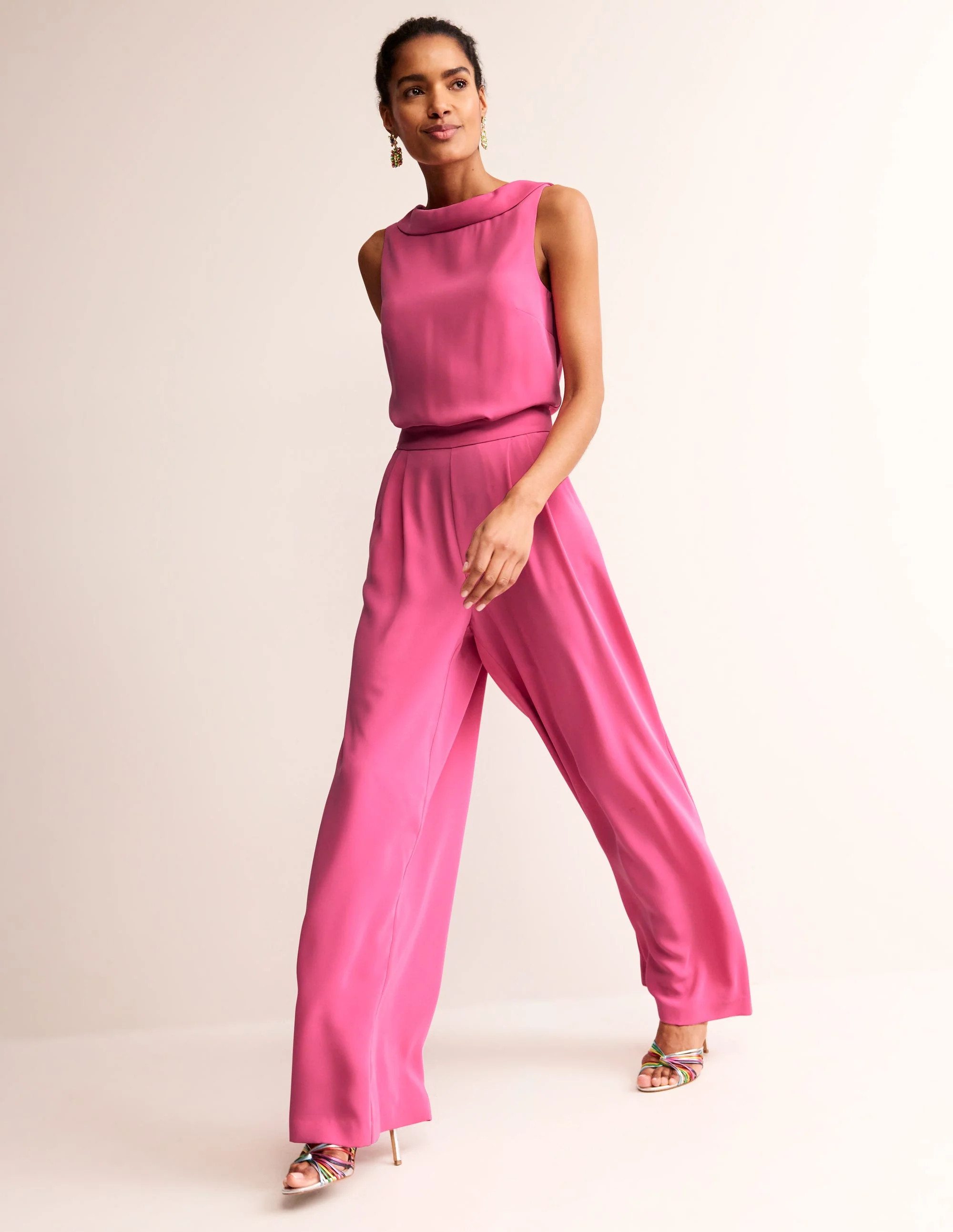Clarissa Jumpsuit-Sangria Sunset | Boden (US)