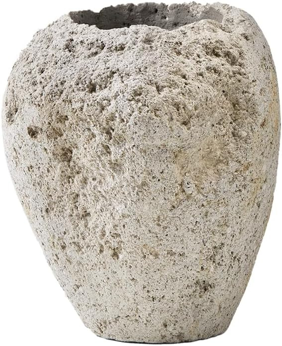 Serene Spaces Living Pumice Urn Vase, Lava Rock Vase for Flowers, Plants, Candle Holder - Perfect... | Amazon (US)