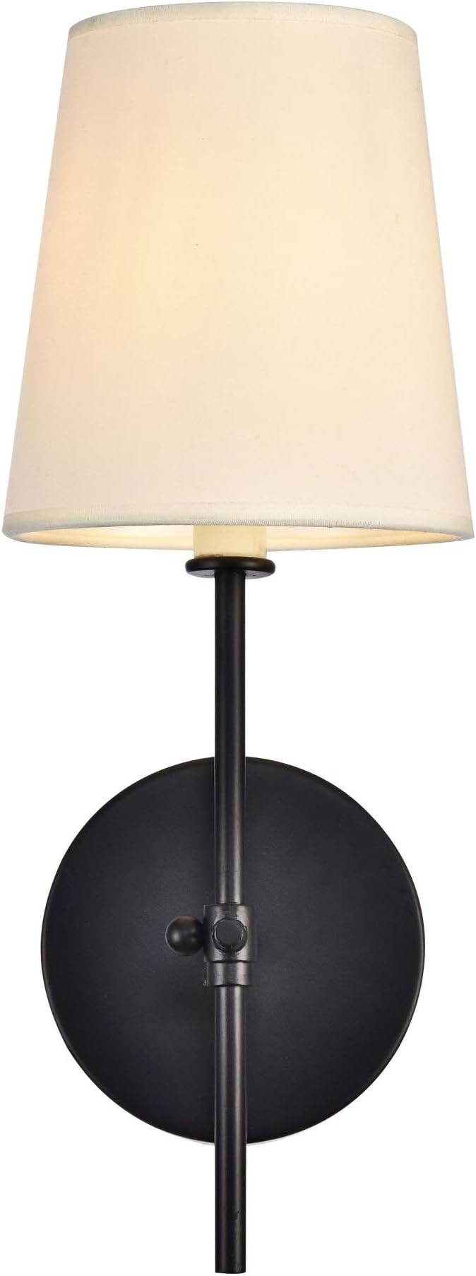 Elegant Lighting Mel Collection 1 Light Wall Sconce in Black Finish - 5.5D x 15H | Amazon (US)