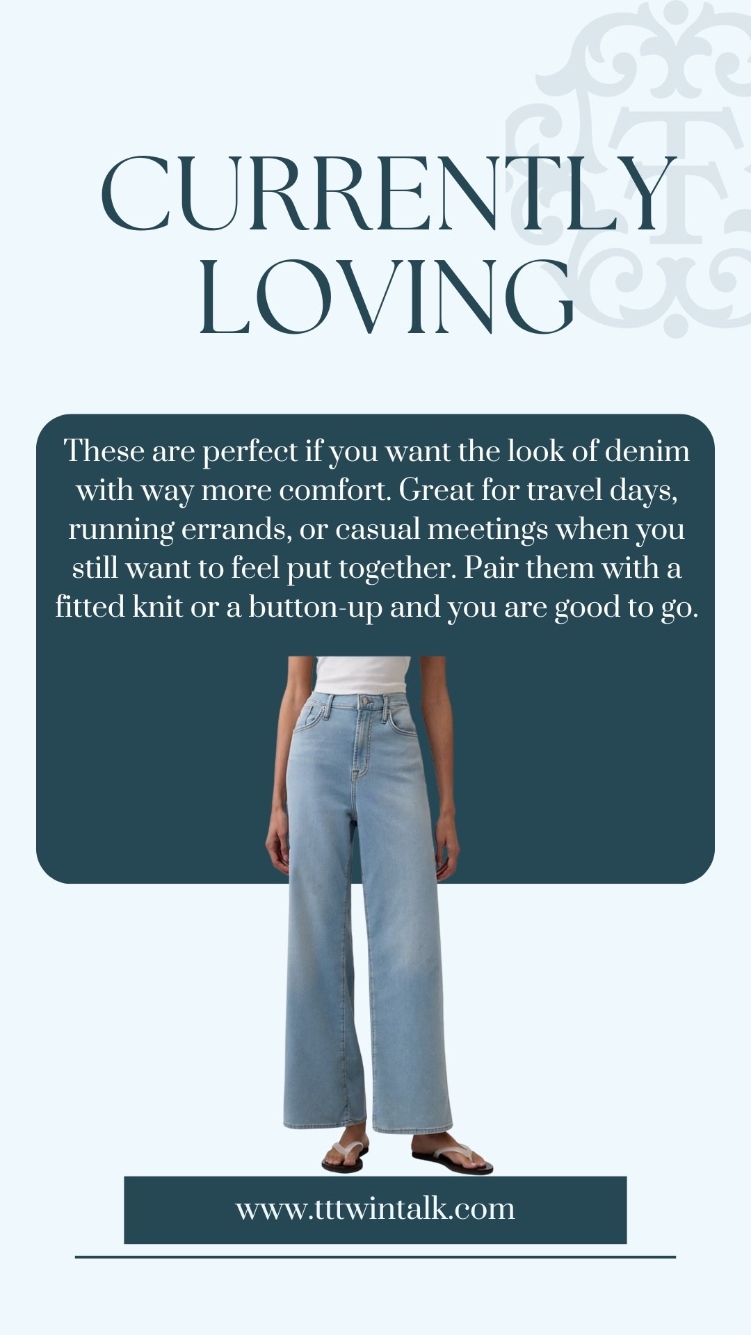 These are perfect if you want the look of denim with way more comfort. Great for travel days, running errands, or casual meetings when you still want to feel put together. Pair them with a fitted knit or a button-up and you are good to go.

#LTKSeasonal #LTKOver40 #LTKMidsize