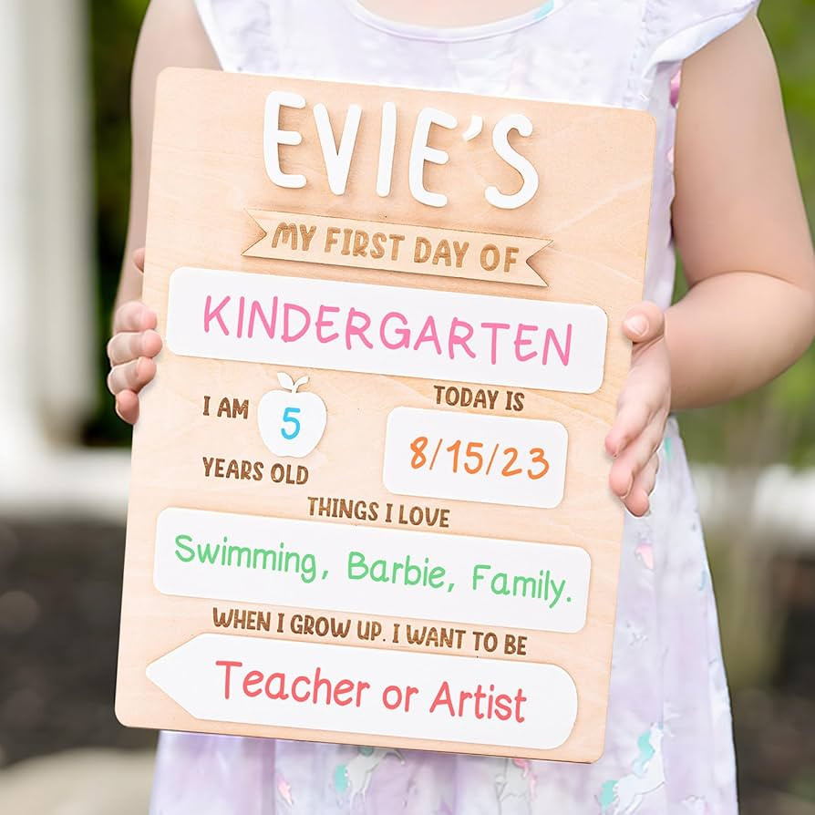 First & Last Day of School Board - Personalized Name First Day of School Sign Reusable - For 1st ... | Amazon (US)