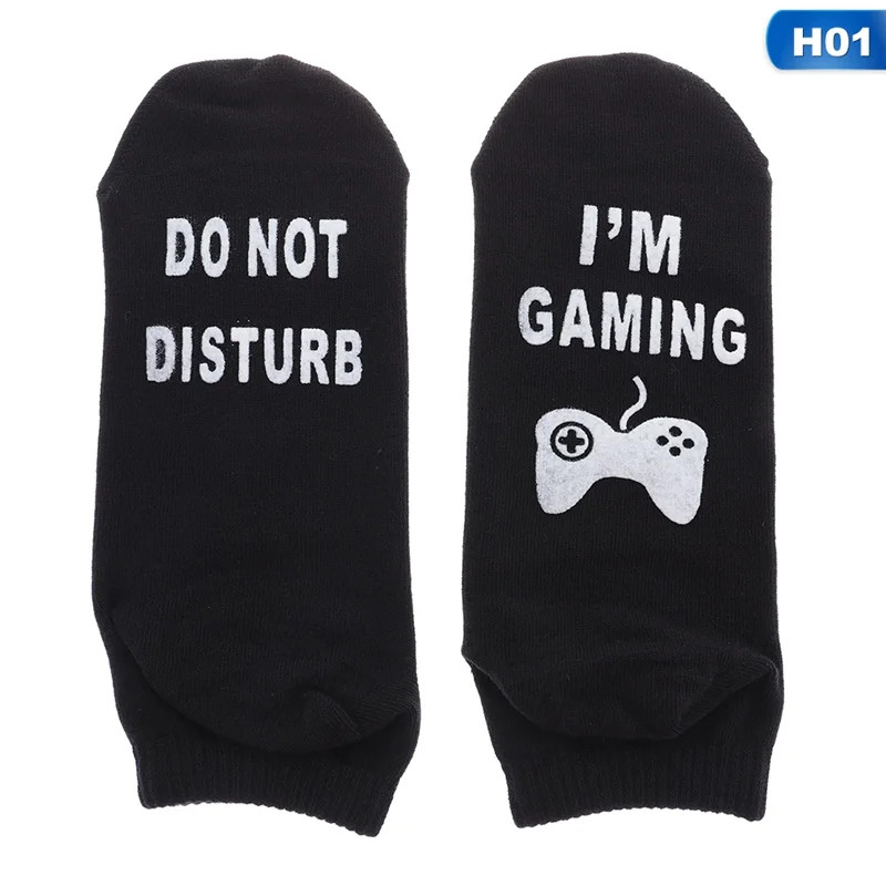 KABOER Men Women Fashion Socks Unisex `Do Not Disturb I`M Gaming ` Great Gamer Gift Letter Print ... | Walmart (US)