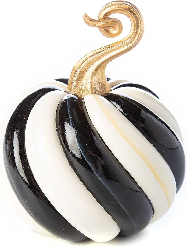 MacKenzie-Childs Courtly Twist Pumpkin, Halloween Home Decor, Fall Decor, Mini | Amazon (US)