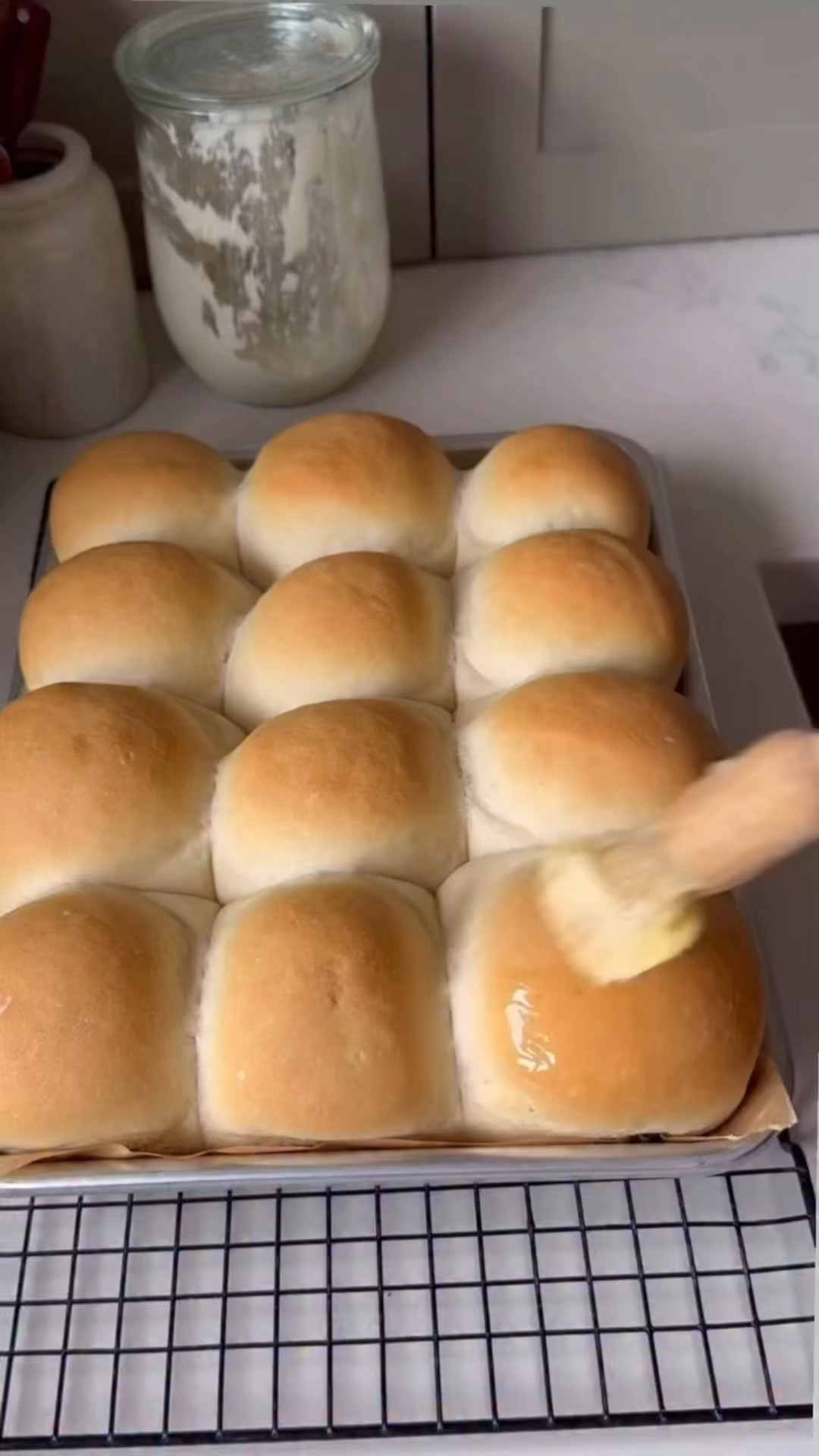 Same dough, two ways. I used my classic white bread dough and baked half as a loaf and half as soft dinner rolls. The rolls baked about five minutes less than the loaf and were brushed with butter right out of the oven. This is such an easy way to stretch one recipe for a full Sunday dinner.

homemade bread, dinner rolls, white bread recipe, Sunday dinner bread, baking from scratch, soft bread rolls, family dinner ideas


#LTKSeasonal #LTKfoodie #LTKdayinmylife