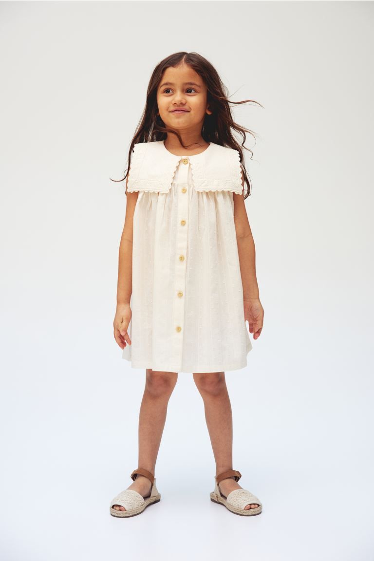 Cotton Dress with Collar | H&M (US + CA)
