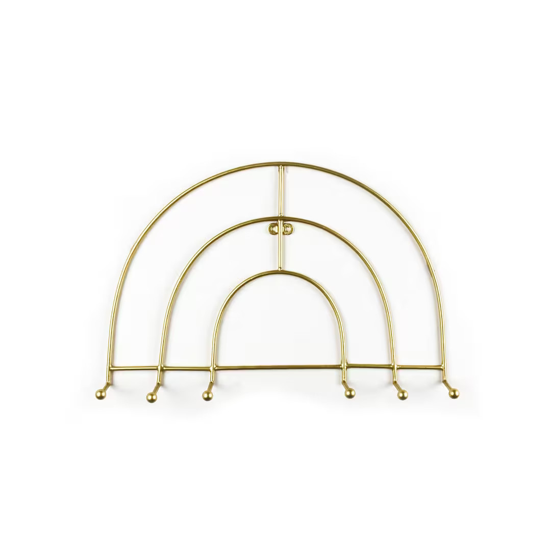 Gold Rainbow Wall Hook, Traditional Wall Decor, Modern Jewellery Wall Hook, Entrance Wall Hook, S... | Etsy (US)