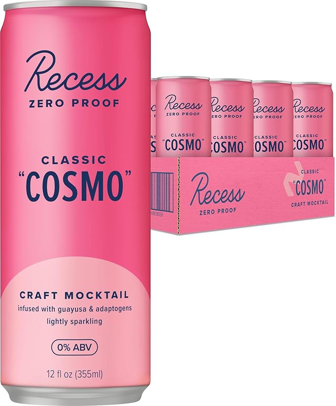 Recess Zero Proof Craft Mocktails, Alcohol Free Drinks, with Adaptogens, Non-Alcoholic Beverage R... | Amazon (US)