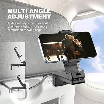 Perilogics Universal in Flight Airplane Phone Holder Mount. Hands Free Viewing with Multi-Directi... | Amazon (US)