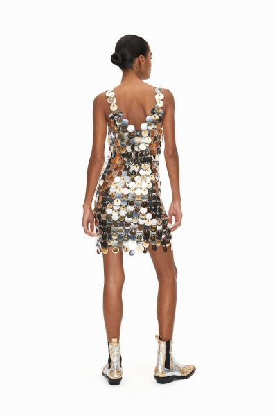 Sequin-disc Mini Dress - Silver-colored - Ladies | H&M US | H&M (US + CA)