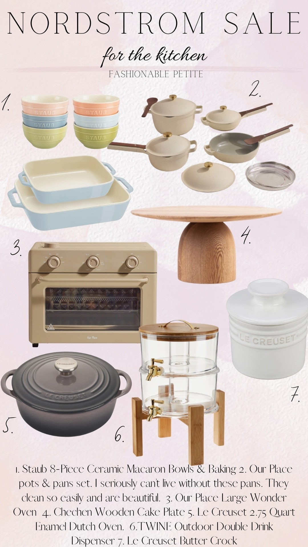 I cannot do life without the Our Place pots and pans! They are so easy to clean and I keep them out because they she beautiful in matte finishes and colors.

Nordstrom sale, kitchen finds, cooking, baking, our place pans, bakeware, cookware 

#LTKSaleAlert #LTKHome