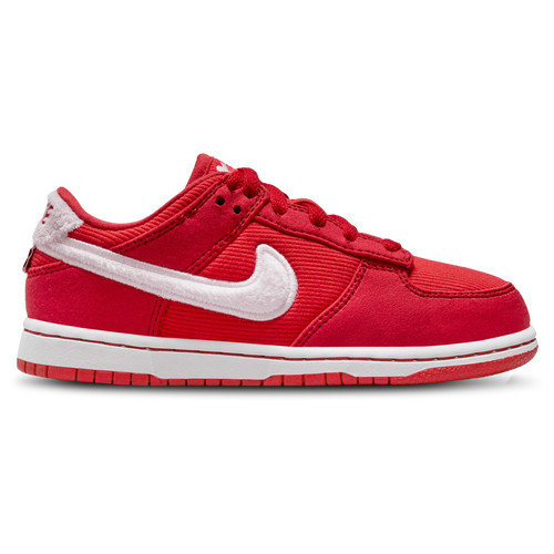 Boys Preschool Nike Nike Dunk Low - Boys' Preschool Shoe Light Crimson/Fire Red/Pink Foam Size 01.5 | Kids Foot Locker (US)