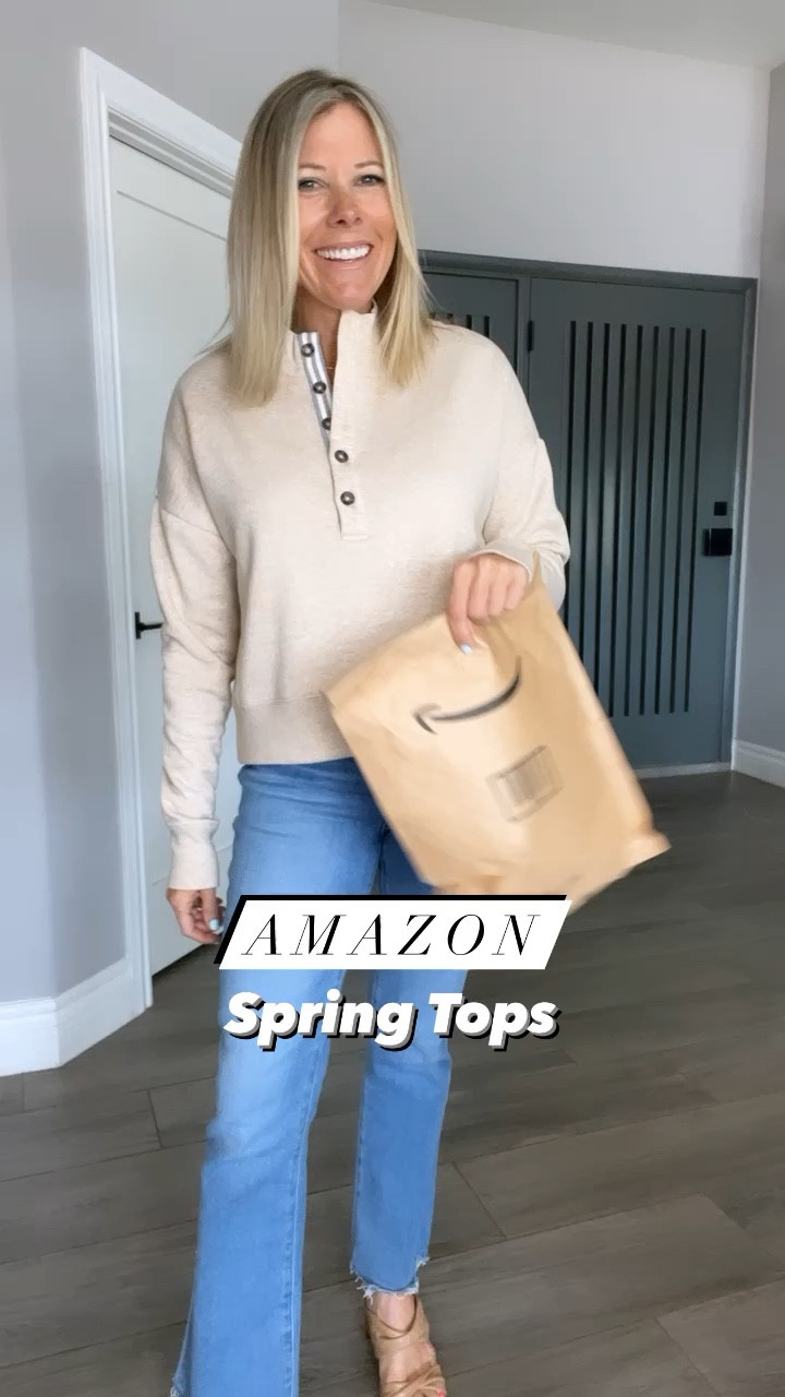 Amazon spring shirts top jeans. Size small tops and 26 jeans. XS sweatshirt  Amazon fashion blouses 

#LTKSeasonal #LTKstyletip #LTKunder50