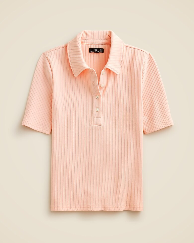Premium rib short-sleeve polo shirt | J. Crew US