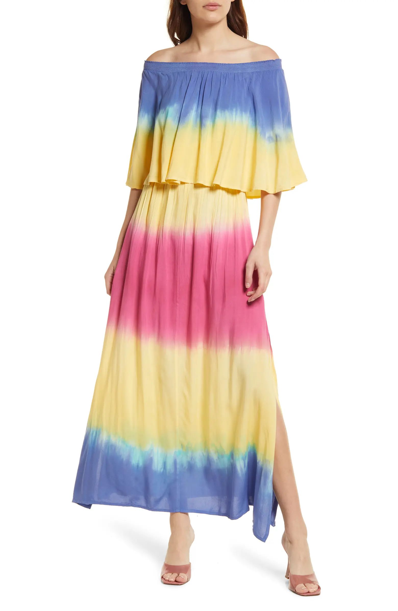 Ombré Off the Shoulder Maxi Dress | Nordstrom