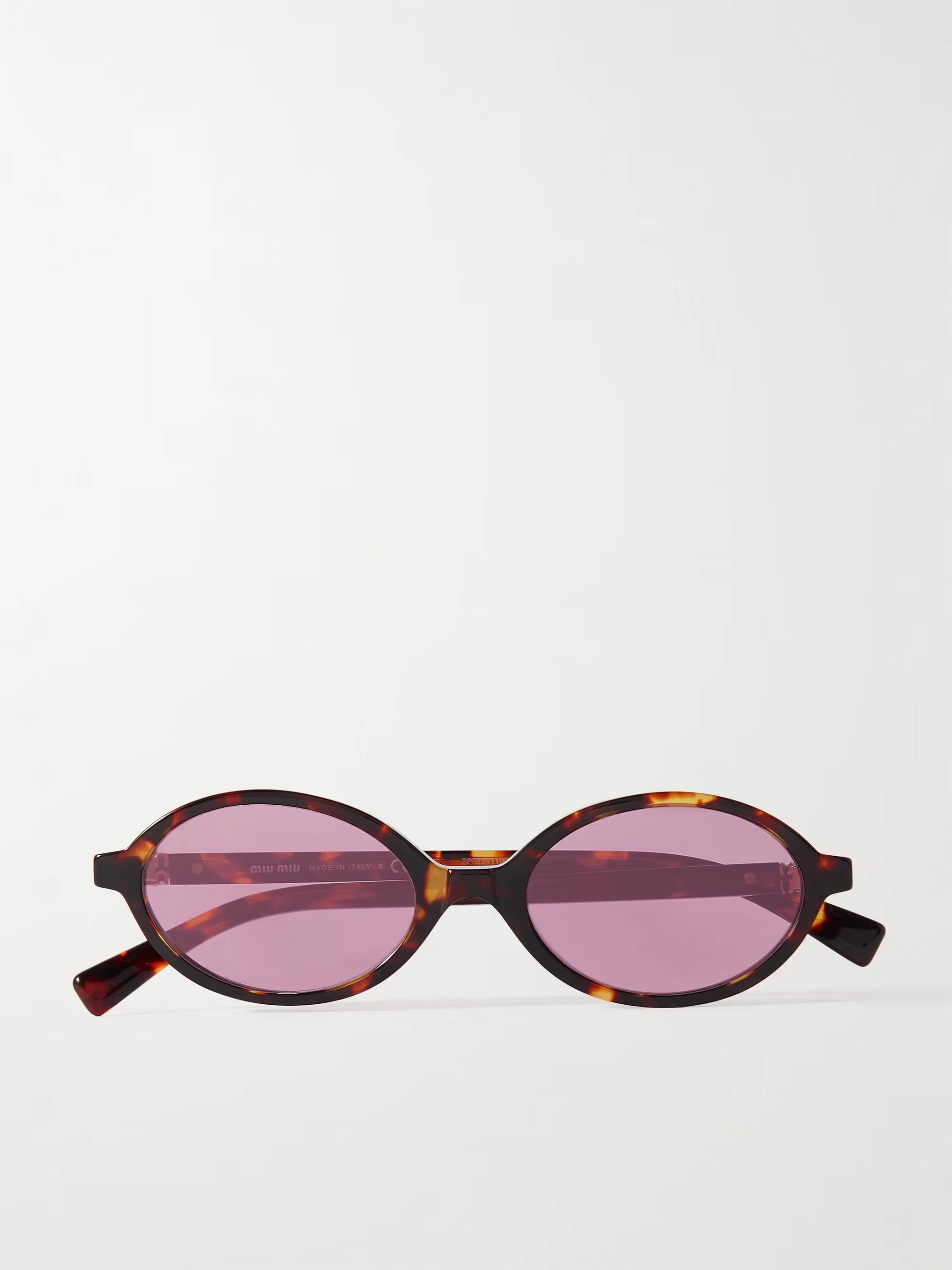 Oval-frame tortoiseshell acetate sunglasses | NET-A-PORTER (UK & EU)