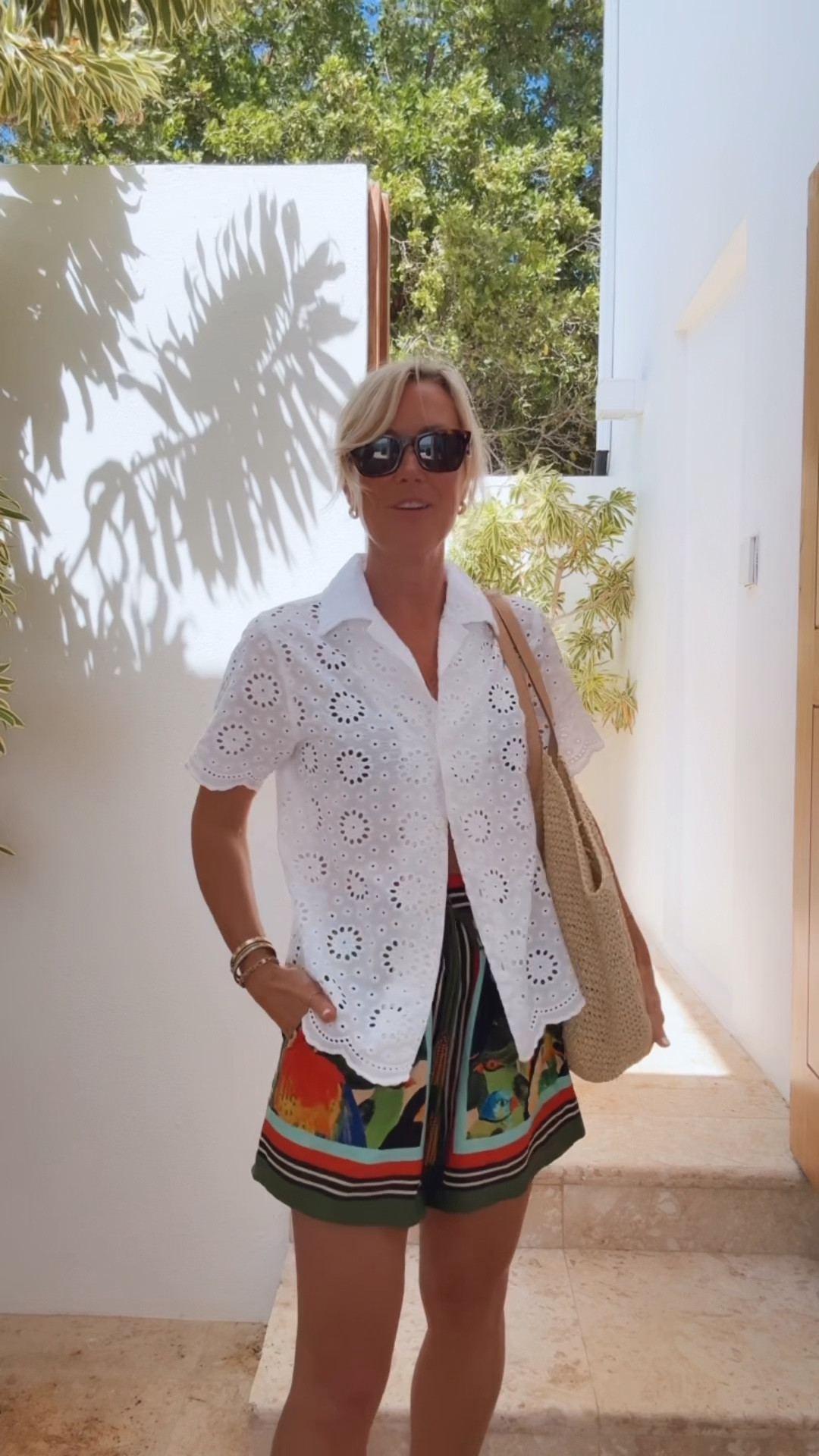 Trying for the bakery, one more time in this adorable outfit!￼

Swim: small
Shorts: small, size up 
Shirt: small, size up 

#LTKSeasonal #LTKTravel #LTKSwim