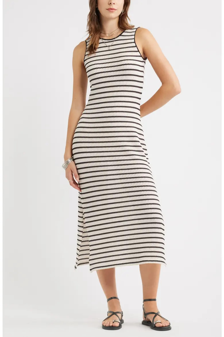 Stripe Knit Midi Tank Dress (Women) | Nordstrom | Nordstrom