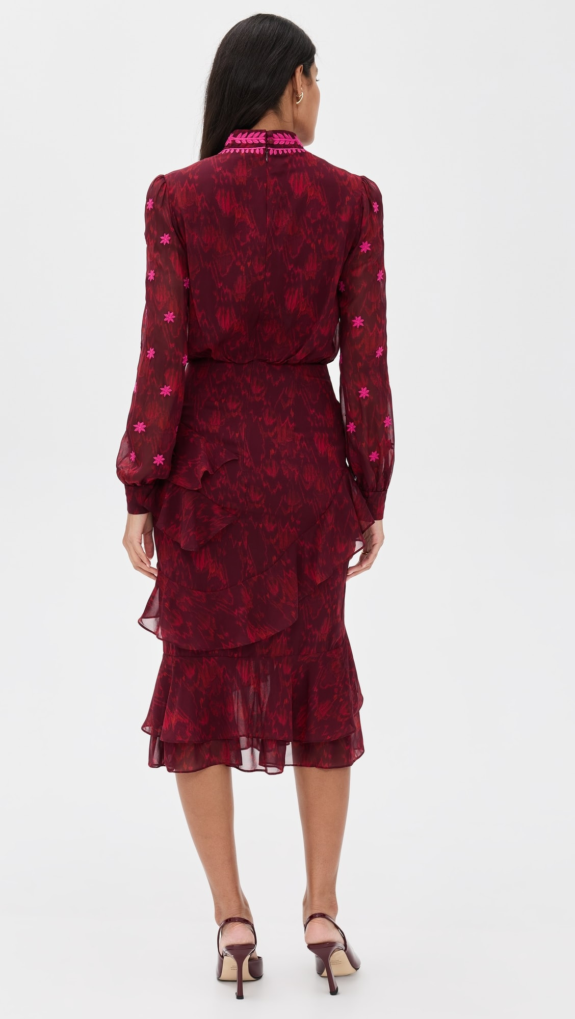Isa Ruffle Silk Dress | Shopbop