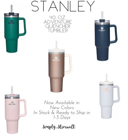 Stanley 40 oz. Adventure Quencher Tumbler now available in new colors, in stock, and ready to ship in 1-3 days! 
These are one of the best selling products for this holiday season & have been for monthssss now- grab yours now so you don’t miss out on getting one for yourself or in time to gift for the holidays❕❕😘😌


#LTKunder50 #LTKGiftGuide #LTKHoliday