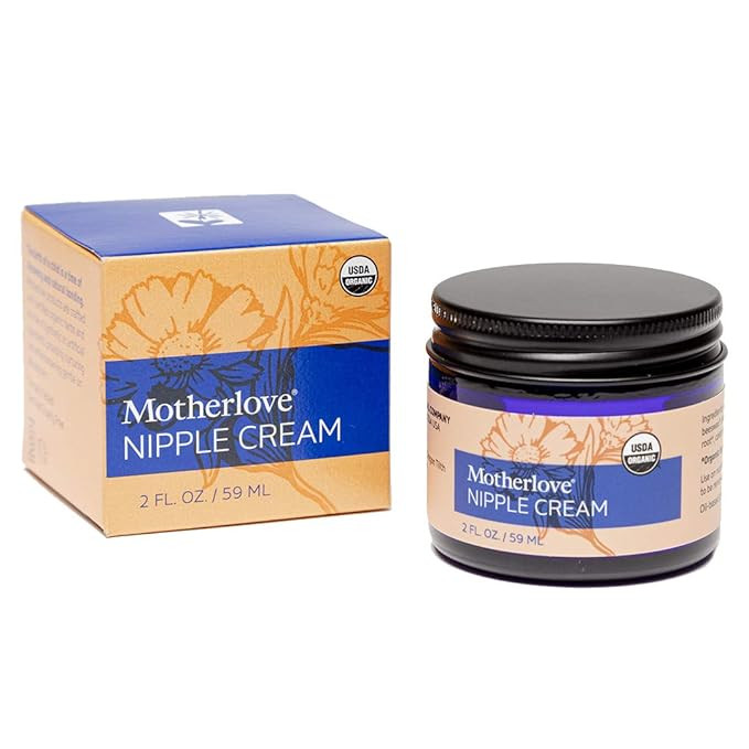 Motherlove Nipple Cream (2oz) Organic Lanolin-Free Herbal Salve - Soothe Sore Nursing Nipples, Mo... | Amazon (US)