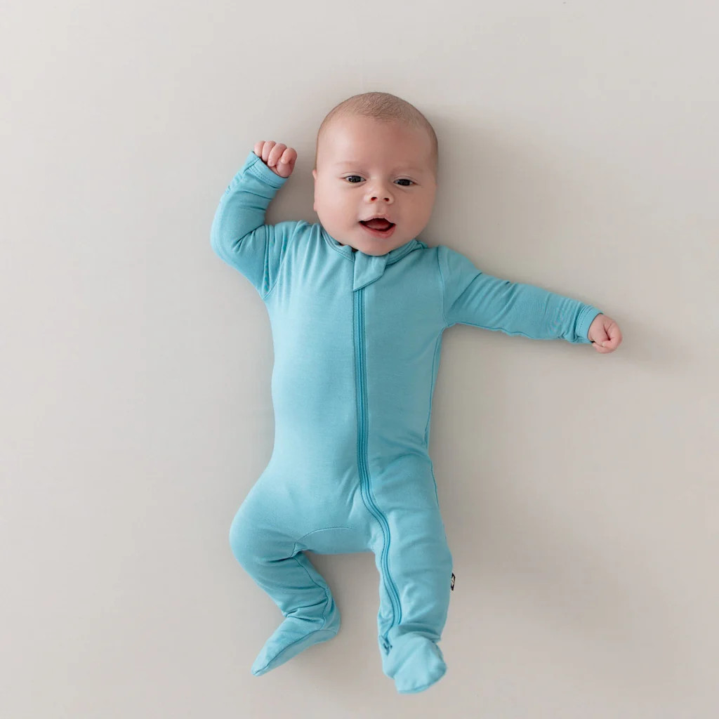 Zippered Footie in Makai | Kyte Baby