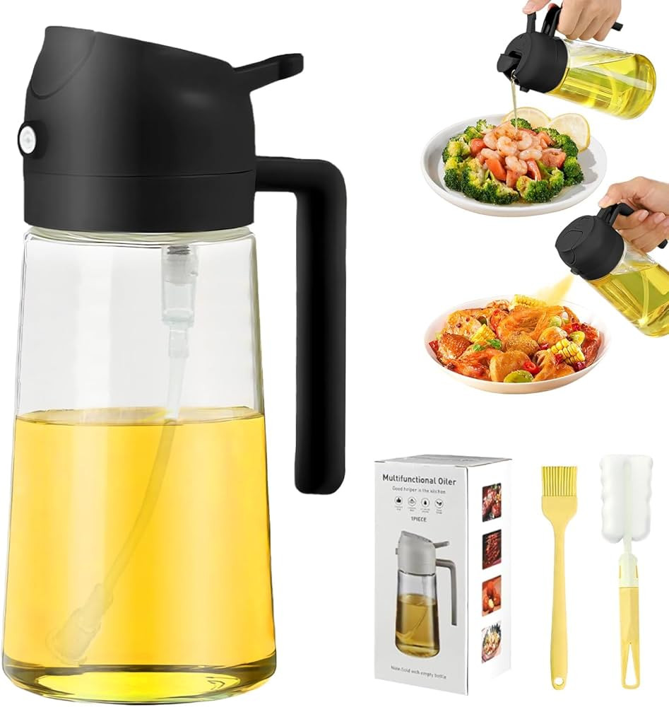 Oil Dispenser for Kitchen, 2 in 1 Olive Oil Dispenser and Oil Sprayer, Olive Oil Dispenser Spray ... | Amazon (US)
