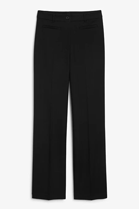 Elegante schwarze Hose mit hohem Bund | Monki (DE)