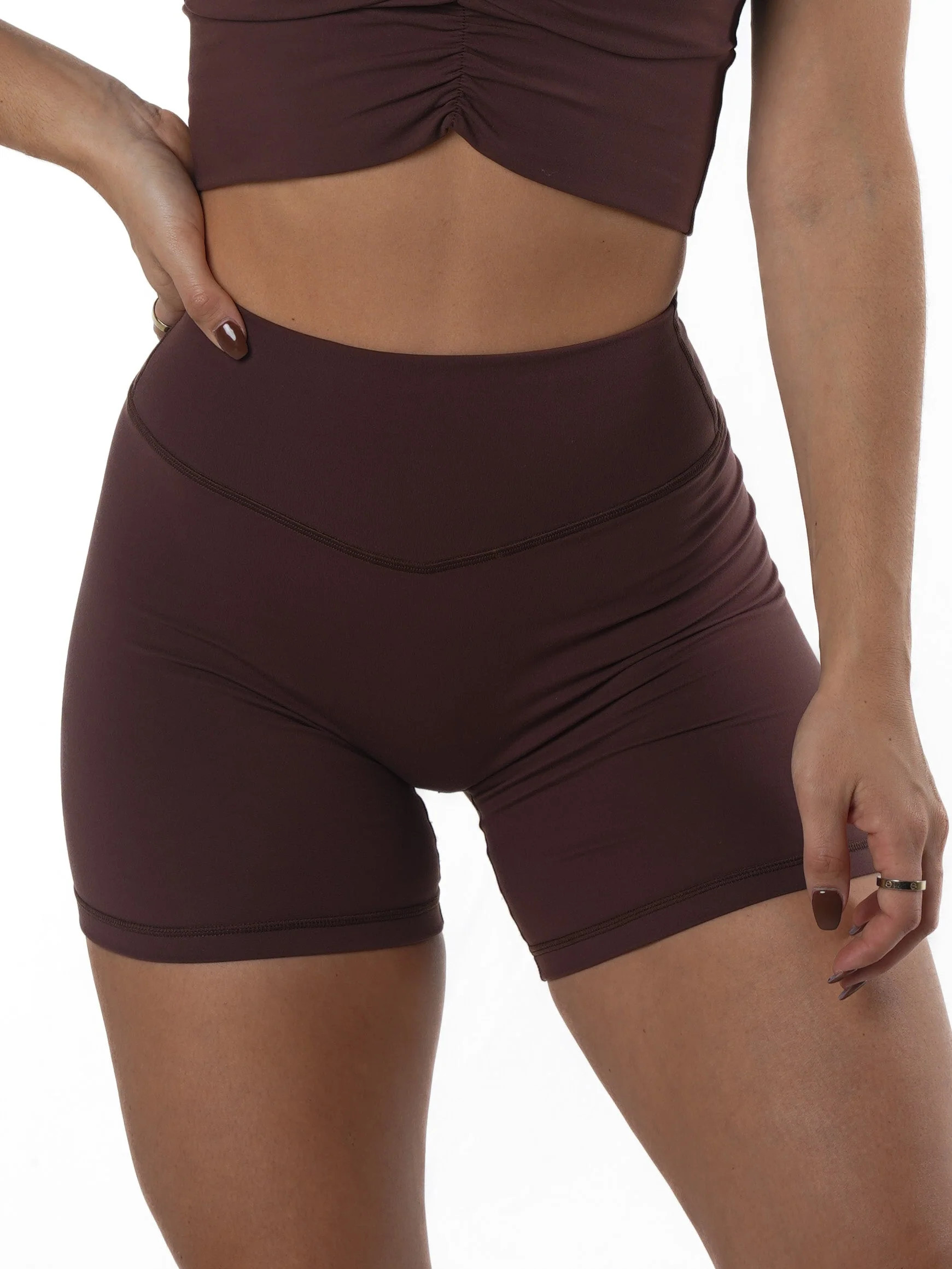 5" Bridge Short - Mocha Brown | Liaison the Label