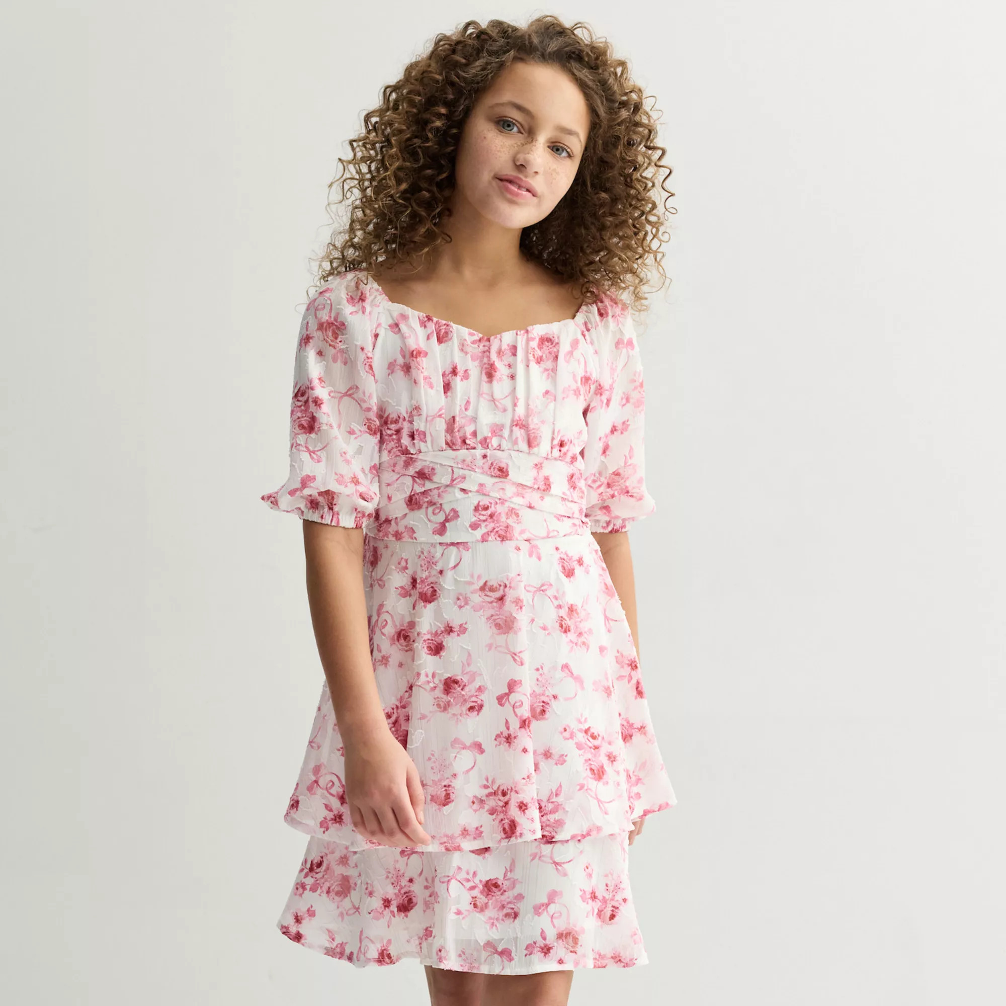 Girls 7-16 Speechless Floral Chiffon Dress | Kohl's
