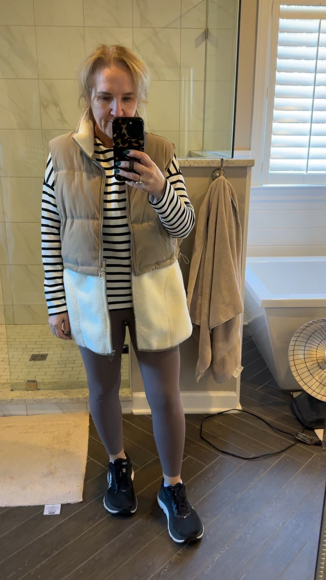 Netta duty!!! So excited my kids are here! 

I ran in these leggings this morning then a quick change to this top and vest. 

20% off spanx even sale items with code NANETTEXSPANX 

Med in leggings 
Large in vest
Medium in top but stripe is gone. 



#LTKFamily #LTKActive #LTKOver40