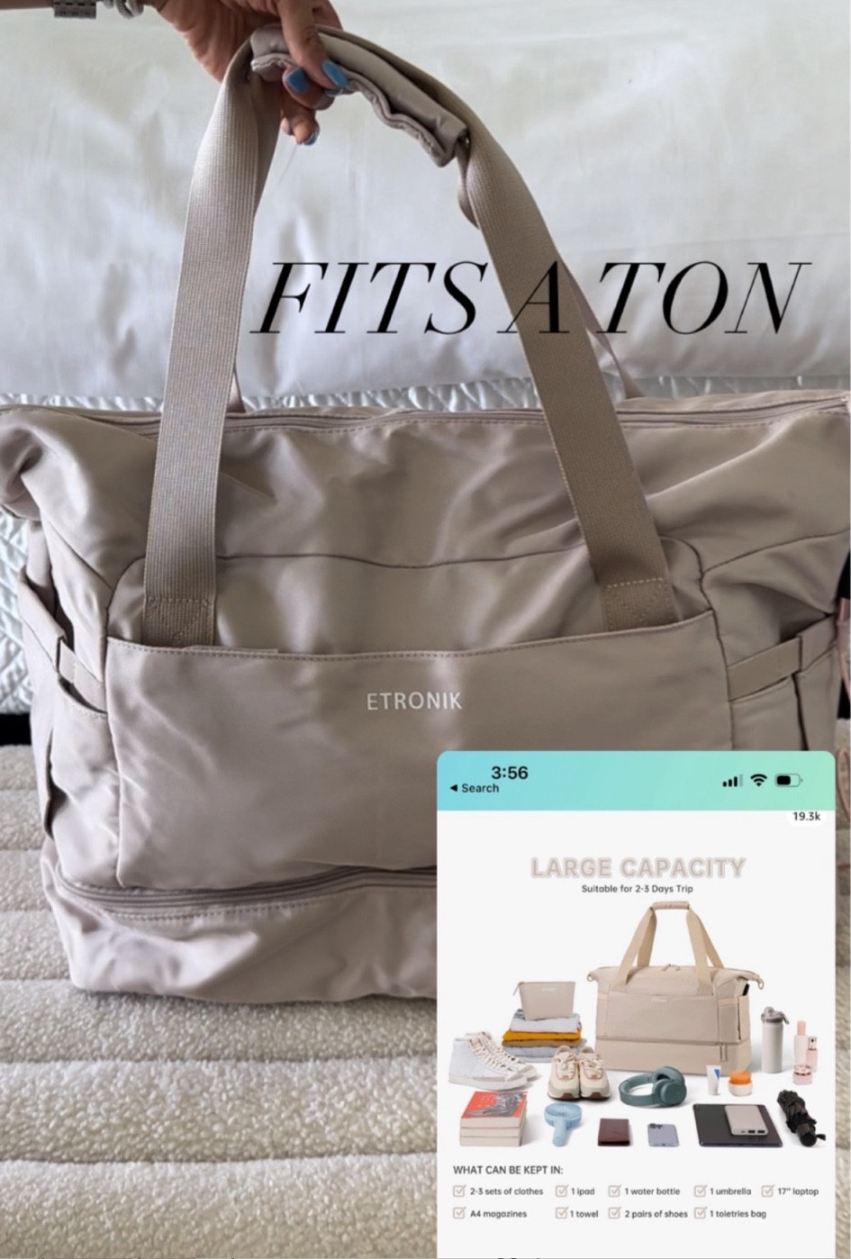 Duffel bag weekender bag on sale
Prime day 

#LTKFindsUnder100 #LTKFindsUnder50 #LTKTravel