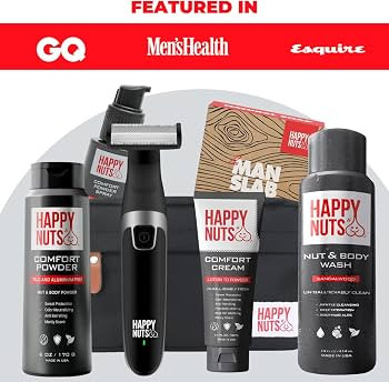 Happy Nuts Mens Comfort Powder Spray: Anti Chafing & Deodorant, Aluminum-Free, Sweat and Odor Con... | Amazon (US)