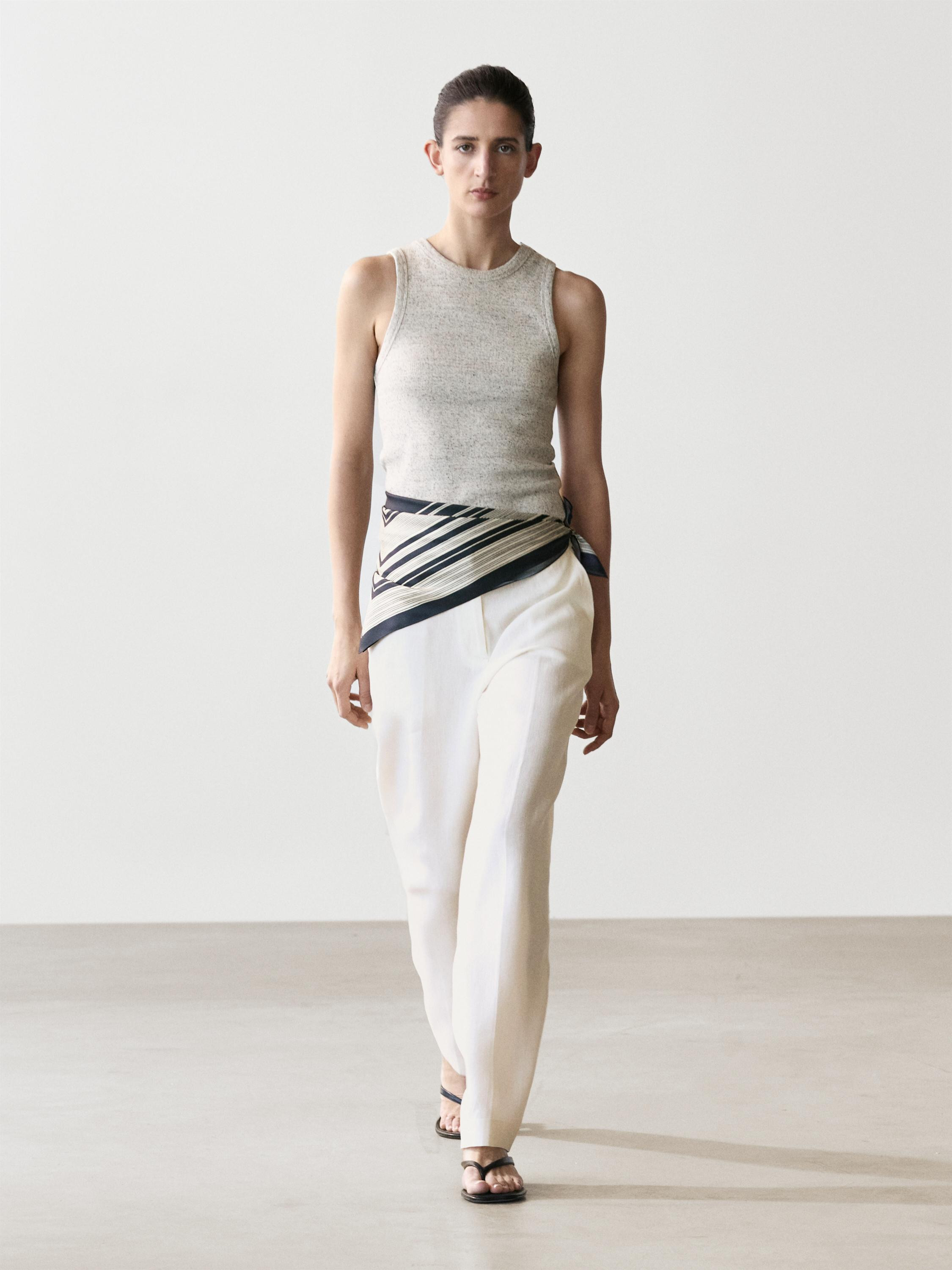 Linen suit trousers | Massimo Dutti UK