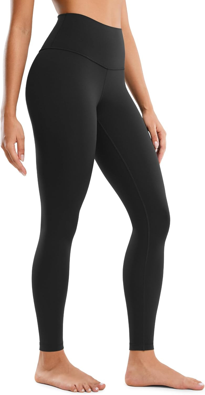 CRZ YOGA Butterluxe Yoga Leggings 28'' - High Waisted Womens Workout Lounge Pants Buttery Soft Black Medium | Amazon (US)