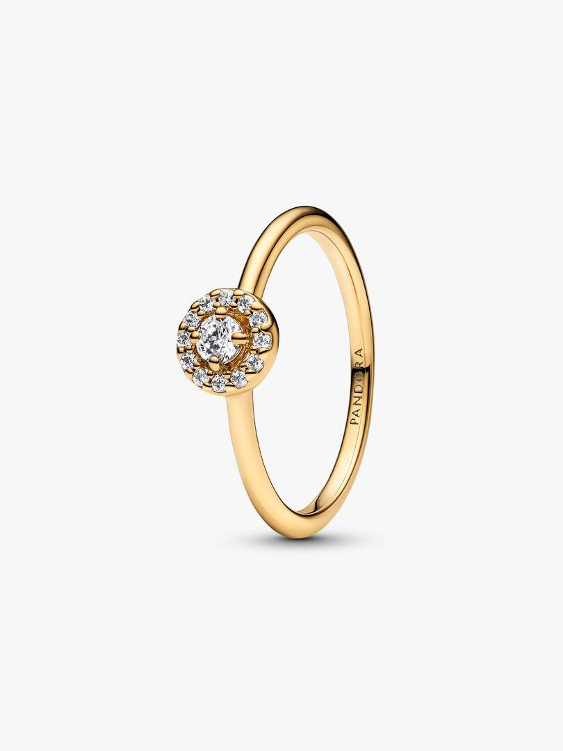 Round Pave Halo Ring | Pandora US