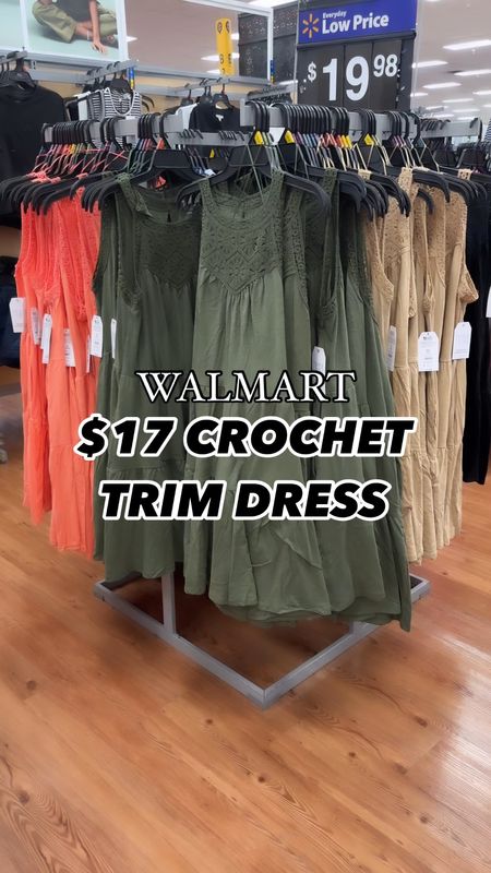 $17 Crochet Trim Walmart Dress at Walmart! Found the perfect summer dress! Dress it up or down or even use it as a swim cover up! 

Follow me for more affordable fashion and Walmart finds! 



#LTKStyleTip #LTKFindsUnder50 #LTKOver40