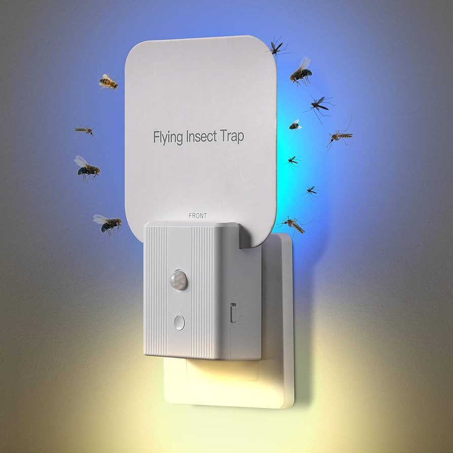 Fly Trap Indoor 2 Pack - 2 in 1 Plug in Fly Trap with Auto Night Light, Fruit Fly Traps for Indoo... | Amazon (US)