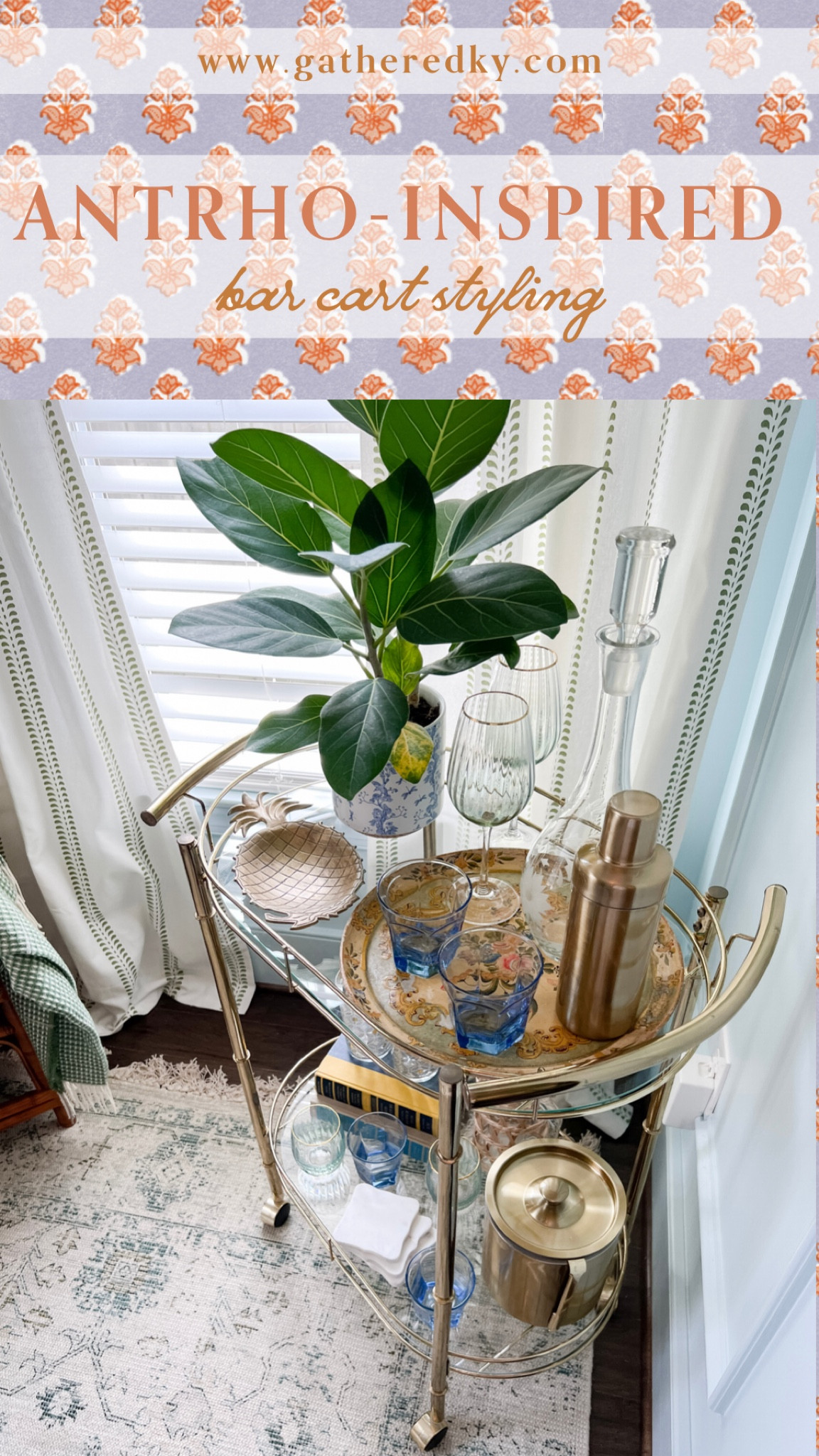 Anthro-Inspired Bar Cart Styling 

#LTKhome #LTKstyletip
