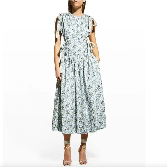 NWT $680  Agua By Agua Bendita Guaguanco Long Cotton Floral Dress in size Large! | Poshmark