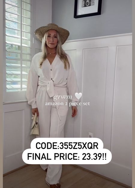 Amazon 2 piece set now $23!!
Code: CODE:355Z5XQR
Amazon
Amazon find 
Travel outfit 
Summer outfit 

#LTKFestival #LTKSeasonal #LTKfindsunder50